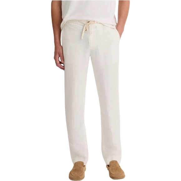 Vince Other - Vince Men's Cream Lightweight Hemp Pant Chinos Beach Resortwear